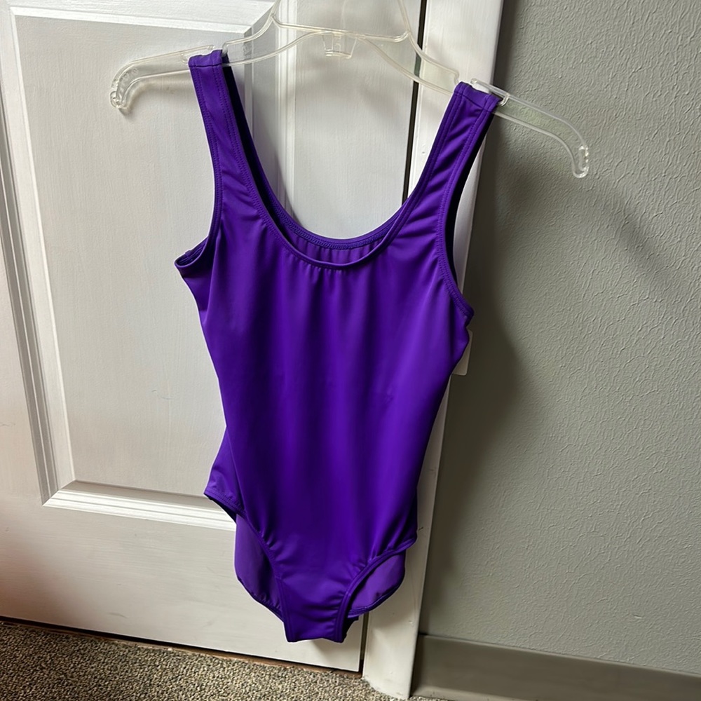 NEW electric purple tank leotard (AS, AM, AL)